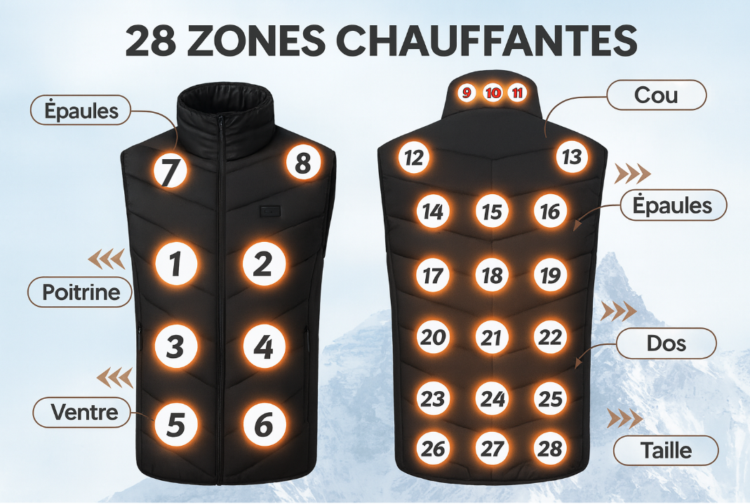 Veste Chauffante Hiver