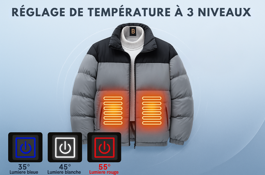 Doudoune Hiver Chauffante